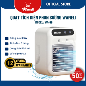 Quạt điều hòa tích điện phun sương
